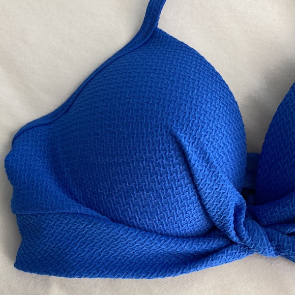 Shade & Shore Cobalt Bathing Suit Top - Picture 2 of 7